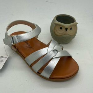Girls Shoes Bellissimo Pixie Silver Strap Sandals